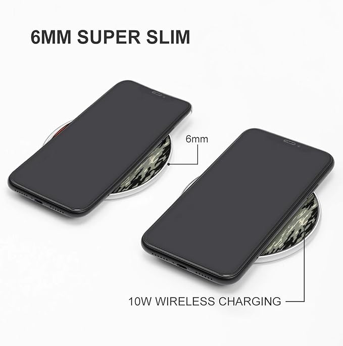 Island Palms Tree Sunset Fast Portable Charger 10W Funny Graphic Phone Charging Pad with USB Cable