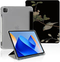 Retro Bird On Branch Case Compatible with iPad 9th 8th 7th Generation 10.9 Inch 2021/2019/2018Funny Cover with Trifold Stand + Pencil Holder for Boys GirlsiPad Pro 11inch 2024
