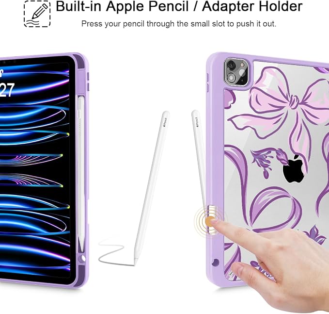 Flowers-Bows-Purple