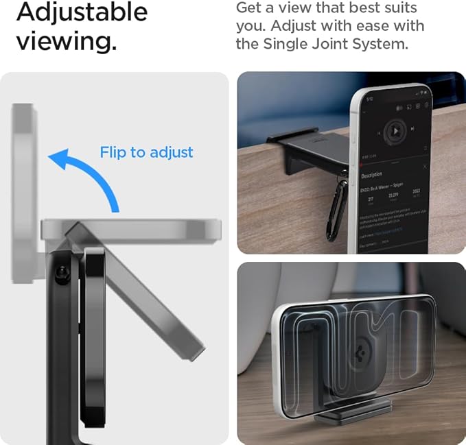 Spigen Airplane Phone Holder MagSafe Phone Mount Travel Essentials and in-Flight Airplane Phone Mount - for iPhones &amp Galaxy Phones with MagSafe Cases &amp Pixel Phones with Pixelsnap