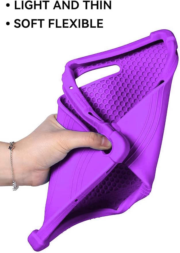 Case for Samsung Galaxy Tab S10 FE Plus/S10 FE+5G 13.1-Inch - Protective Cover with S Pen Holder &amp Multi-Angle Viewing Stand (Purple)