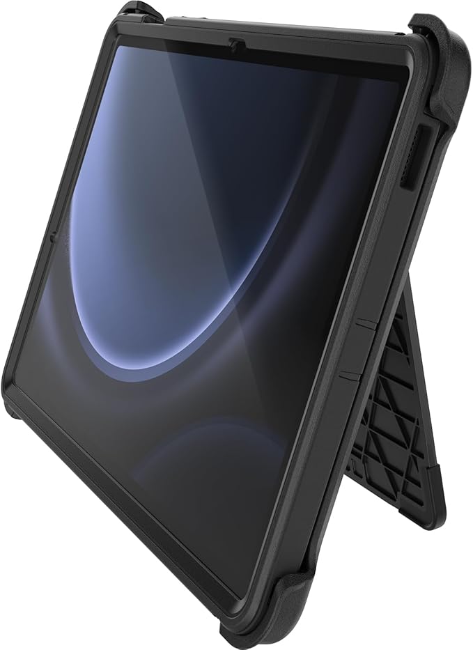 OtterBox Defender Case for Samsung Galaxy Tab S10 FE Galaxy Tab S9 FE Shockproof Ultra-Rugged Protective Case with Built in Screen Protector 2X Tested to Military Standard Black