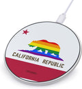 California Gay Flag U.S.A. Phone Charger Magnetic Charging Pad Anti-Slip with USB Cable