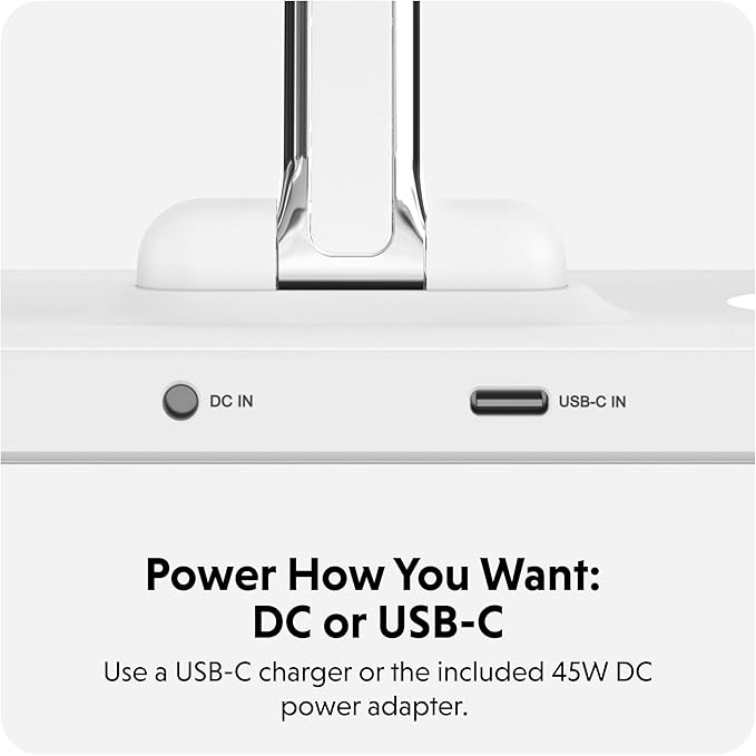HyperJuice 4-in-1 Wireless Charger Qi2 Magnetic Stand — Fast Wireless Charger for iPhone Apple Watch Airpods &amp Any Qi-Compatible Device — Compact Adjustable and Foldable Qi2