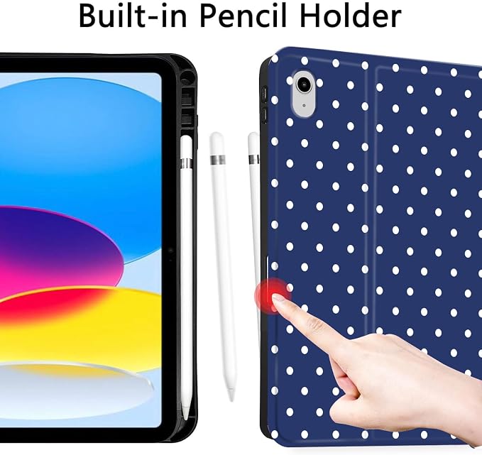 White Dots Dark Blue