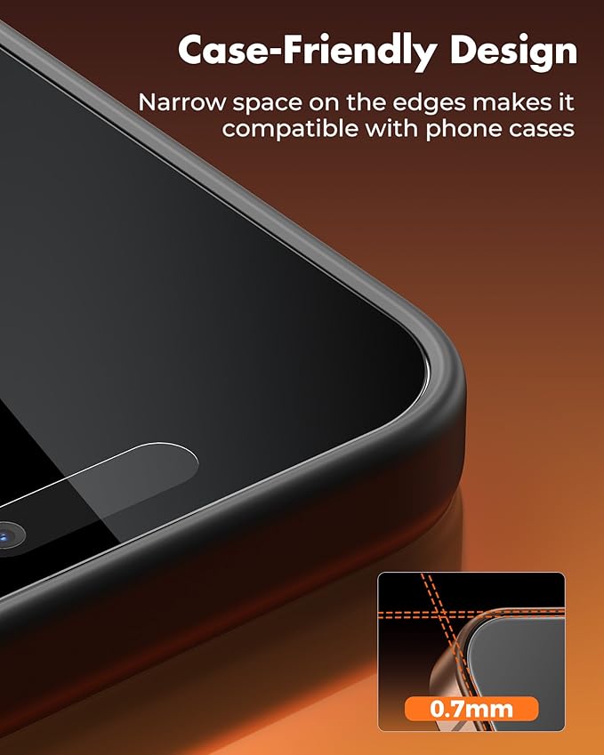 UNBREAKcable 4PCS Screen Protector for iPhone 16 Pro Max - 2 Privacy Tempered Glass+2 Clear Glass Double Shatterproof [Installation Frame] [9H Hardness] [Case Friendly] Anti-Scratch iPhone 6.9 inch
