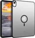 YINLAI Case for iPad (A16) 11th Generation 11 Inch (2025) iPad 10th Generation 10.9 Inch (2022) Magnetic [Compatible with Magsafe] Slim Translucent Matte Men Shockproof Protective Back Cover Black