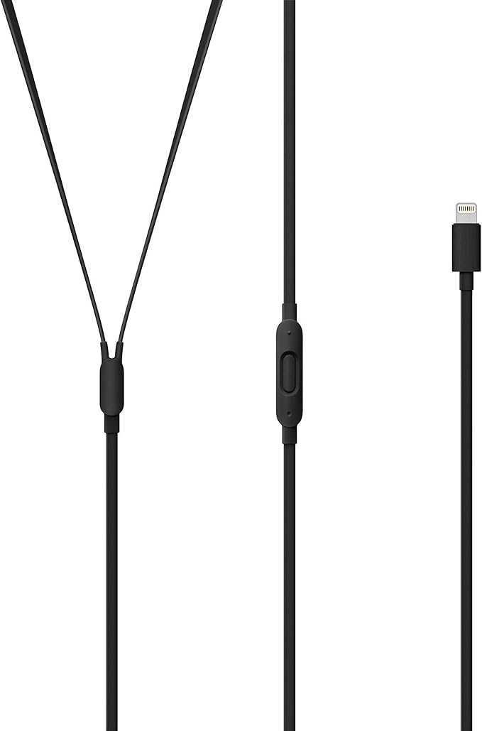 Beats urBeats3 Earphones with Lightning Connector - Black (MU992LL/A) (Renewed)