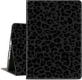 Case for Microsoft Surface Pro 11/10 / 9 13 InchPU Leather Cute Slim Folio Adjustable Stand Cover Case for Surface Pro 11th Edition AIBlack Green Leopard