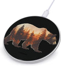 Bear Autumn Forests Phone Charger Magnetic Charging Pad Anti-Slip with USB Cable
