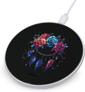Dream Catcher Roses Wireless Charger Anti-Slip Wireless Charging Pad Slim Charger Mat for Men Women