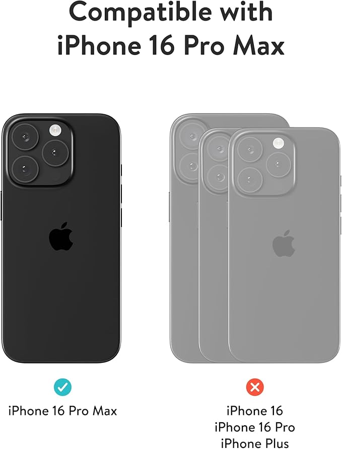 Mous for iPhone 16 Pro Max Screen Protector - Tempered Glass - 2 Pack - Water and Oil Resistant