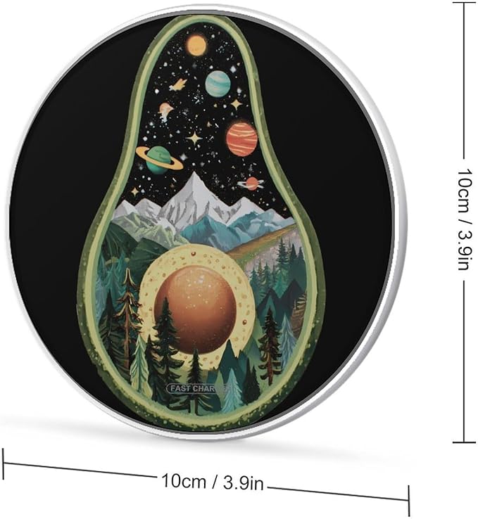 Avocado Planet Cell Phone Charger Magnetic Charging Pad Anti-Slip with USB Cable