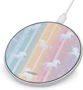 Colorful Unicorm Stripes Phone Charger Magnetic Charging Pad Anti-Slip with USB Cable