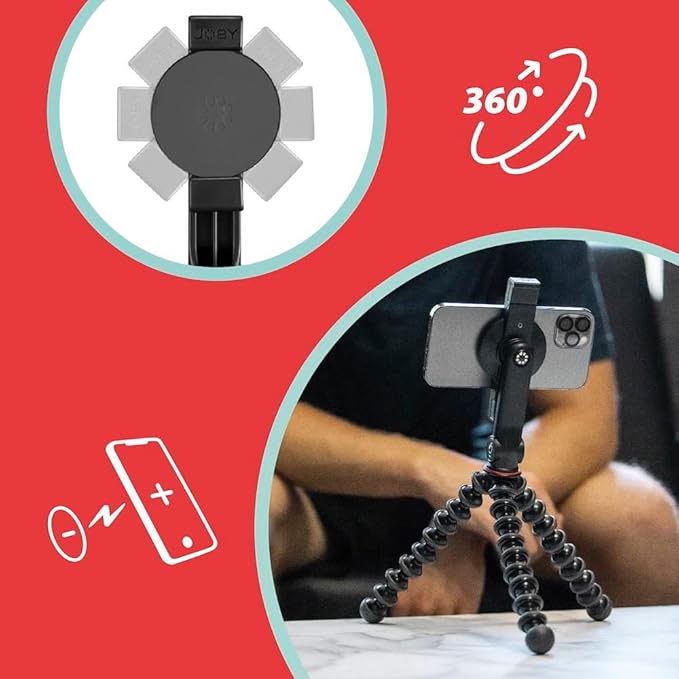 JOBY GripTight Mount for MagSafe Super Fast Phone Mount Mobile Phone Holder Desk Accessories Compatible with iPhone 12 13 and 14