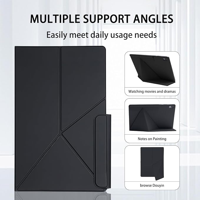 Magnetic Case for Samsung Galaxy Tab S11 (11) 2025 - Model SM-X730/SM-X736 Tablet with S-Pen Holder Auto Wake/Sleep Smart Tablet Cover Black