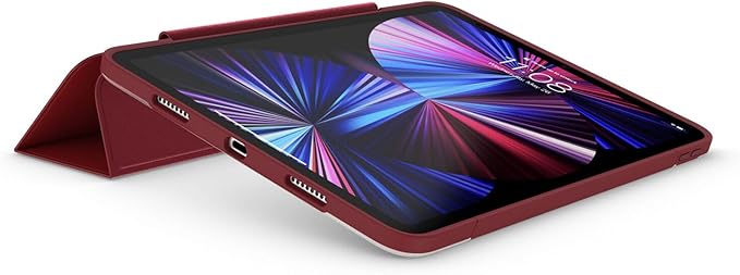 OtterBox - Symmetry Series 360 Elite Case for 11 iPad Pro 1st/2nd/3rd/4th/5th/6th Gen - Scratch-Resistant Tablet Case with Folio and Apple Pencil Holder (Harvard Red)