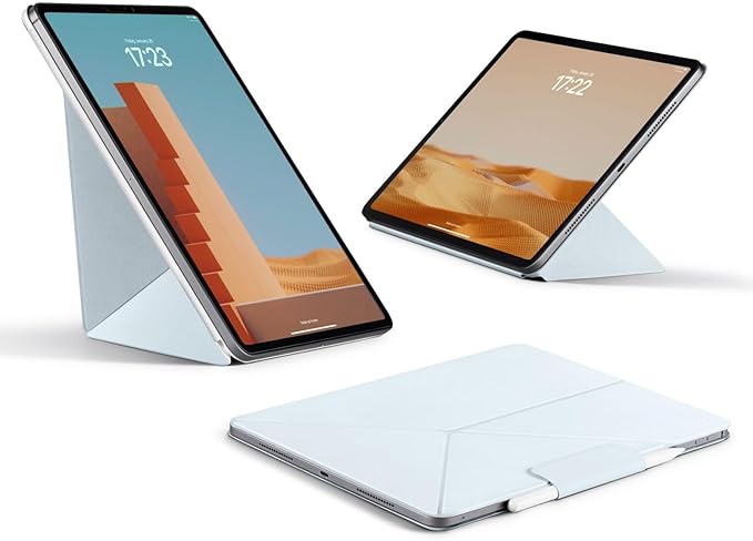 PITAKA iPad Pro 11 Inch Case Compatible with iPad Air M4/M3/M2 11 Inch (4-8th Gen) &amp 2022/2021/2020/2018 iPad Pro 11 (1-4th Gen) Portrait/Landscape Magnetic Case with 4 Standing Angles - Blue