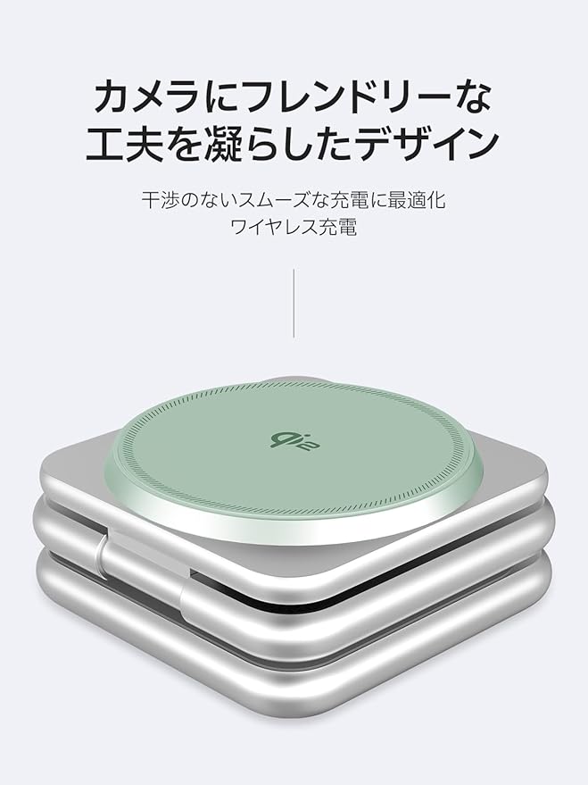 REDBEAN 3in1 Qi2 Wireless Charging Station Mag-Safe Charger Stand Compatible with iPhone Apple Watch &amp AirPods 25W Foldable Fast Charging Dock Aluminum Alloy for Multiple Devices SpaceGray