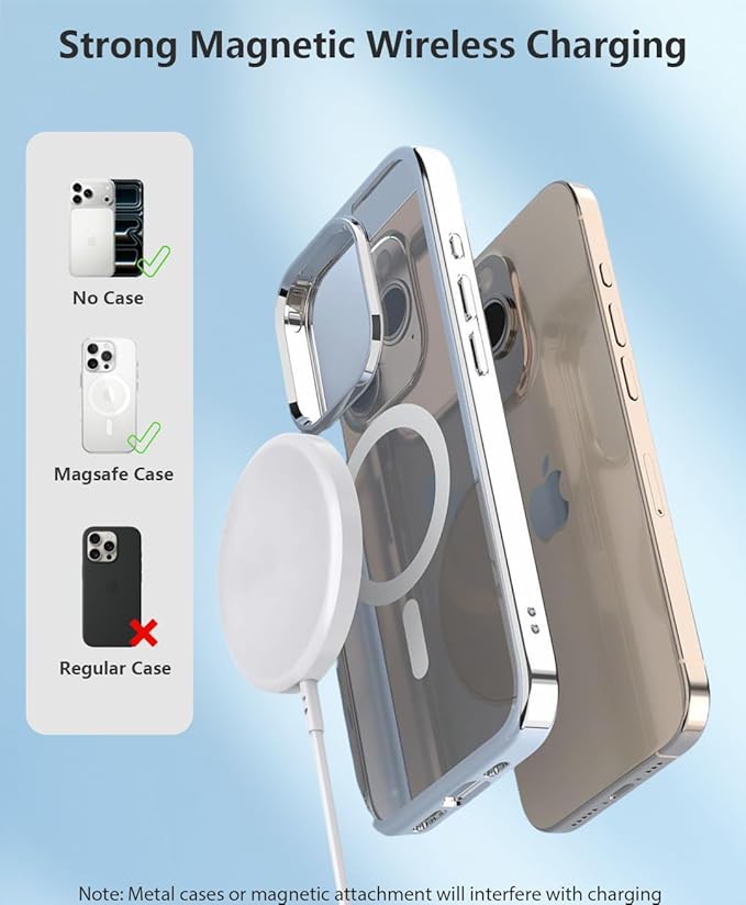 Magnetic Wireless Charger [Apple MFi Certified] 3.3FT 15W Fast Apple Mag-Safe Charger Pad with USB C Fast Charging Block Compatible with iPhone 17/Air/Pro/Pro Max/16/15/14/13/Plus/Pro/Pro MaxAirPods
