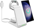 Wireless Charging Station for Samsung - NANAMI 3 in 1 Wireless Charger for Multiple Devices Fast Charger Stand for Galaxy S25 S24 S23 Ultra S22 S21 Z Flip Fold 4Watch 6/5/5 Pro/4/3Galaxy Buds 2 Pro