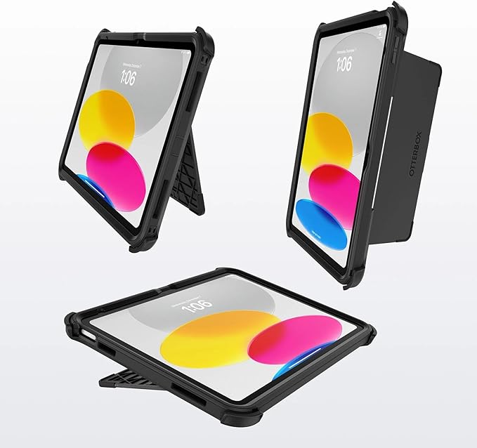 OtterBox iPad (A16) &amp iPad 10th Gen (Only) - Defender Series Case - Black - Screenless - Rugged &amp Durable - Multi-Layer Protection - Microbial Defense Protection - Non-Retail Packaging
