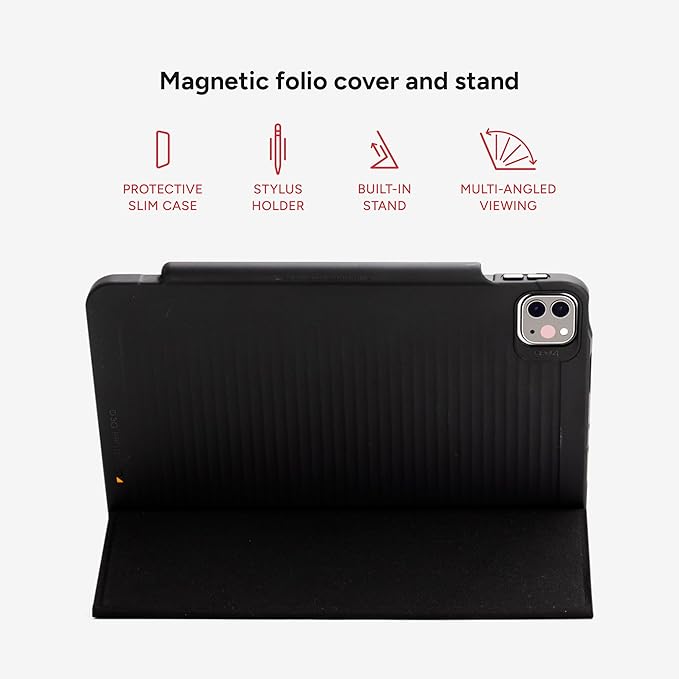 ZAGG Gear4 Havana Case for Apple iPad Pro 11-inch (4th/3rd/2nd/1st Gen) – Black - Impact Protection - Shockproof D3O 6.5ft Drop Protection