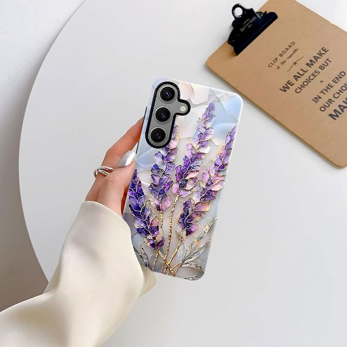 Lavender Stained Glass Purple Floral