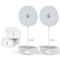 Magnetic Charger for iPhone 17Mag-Safe Fast Wireless Charging 2Pack 6Foot Magnetic Apple Charger Pad with 2Pack USB C PD Fast Charging Block for iPhone 17/17 Pro/16 Pro Max/Plus/15/14AirPods 3/Pro 2