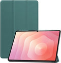 for Samsung Galaxy Tab S11 Ultra (SM-X936B) 2025 Android 14.6 Inch Tablet CaseBOVUGAC Tri-fold Tablet Case Cover for Galaxy Tab S11 Ultra 14.6Full Protection Premium PU Scratch Resistant.(Green)