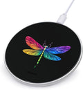 Colorful Butterflys Insect Wireless Charger Anti-Slip Wireless Charging Pad Slim Charger Mat for Men Women
