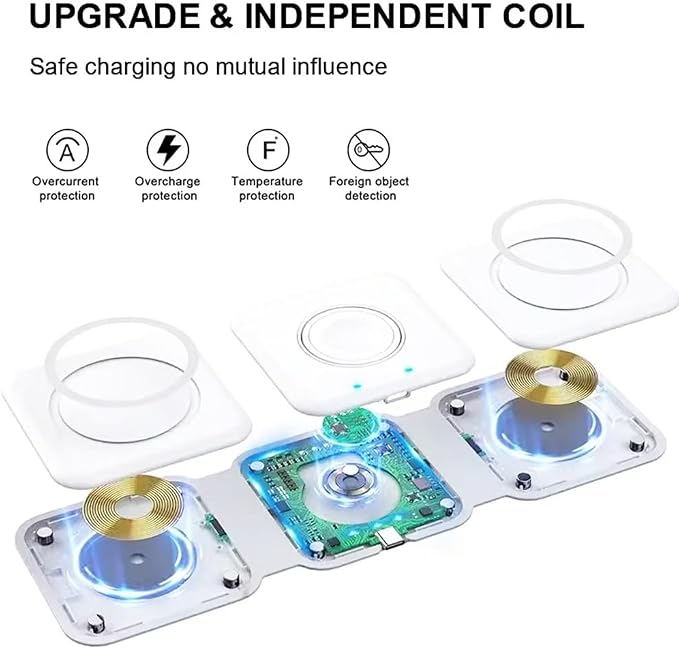 3in1 Wireless Charger K99 White