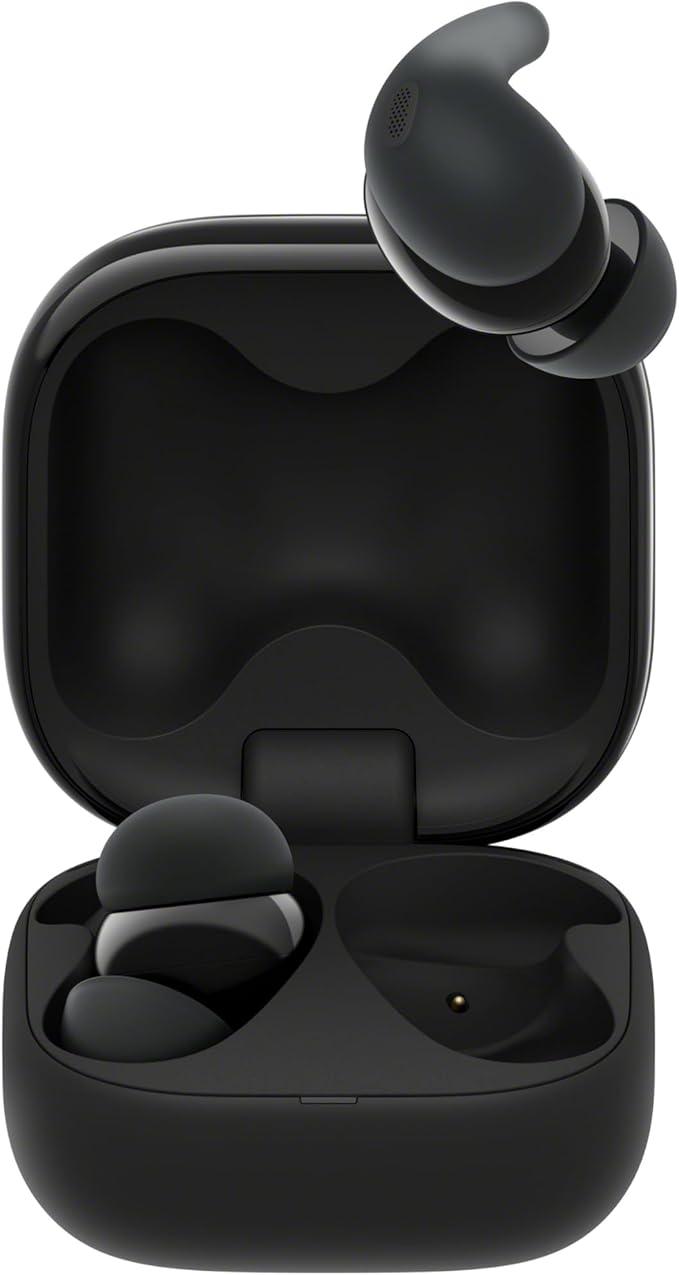Sony LinkBuds Fit Truly Wireless Noise Canceling Earbud Headphones Small &amp Light with Newly Developed Air Fitting Supporters Black