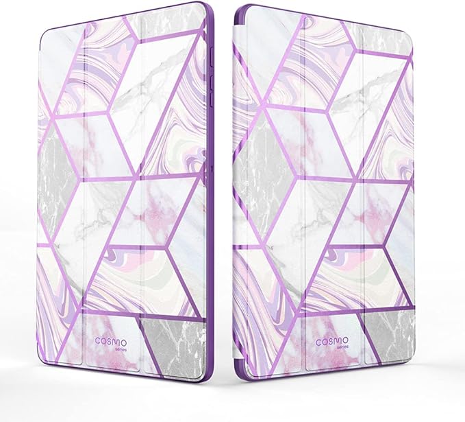 i-Blason Cosmo Case for Samsung Galaxy Tab S7 FE 12.4 2021 Release Case Full-Body Trifold with Built-in Screen Protector Protective Smart Cover with Auto Sleep/Wake &amp Pencil Holder (Ameth)