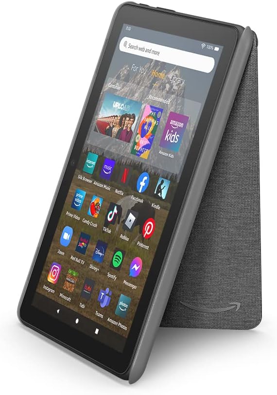 Amazon Fire HD 8 Tablet Cover (Only compatible with 12th generation tablet) Grey