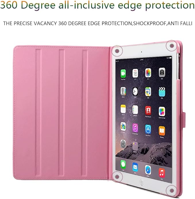 Cute Crown Case for iPad Air 3 10.5'' 2019/ iPad Pro 10.5'' 2017Pu Leather Rhinestones Elegant Smart Auto Sleep/Wake Stand Shockproof for Apple iPad 10.5'' Air 3/ iPad Pro 2017(Pink)