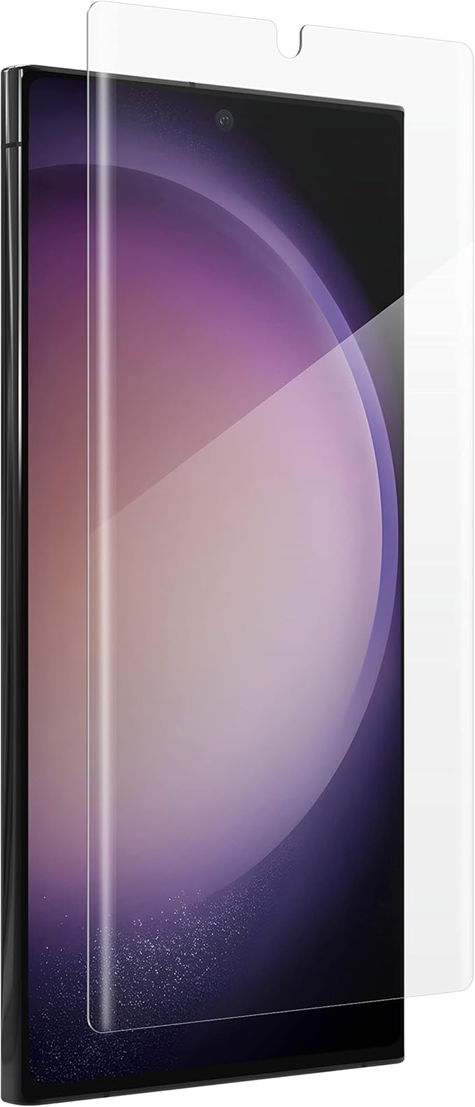 ZAGG InvisibleShield Fusion Curve Screen Protector for Samsung Galaxy S23 Ultra Made with Hybrid Polymer Curved for Perfect Fit HD Clarity Compatible with Biometric Fingerprint Scanner Easy to In