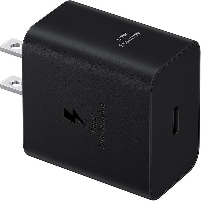 Samsung Galaxy Magnet Wireless Charger with 45W Power Adapter Cordless Super Fast Charging Powerful Design Built-in Magnets No-Slip Surface Dark Gray