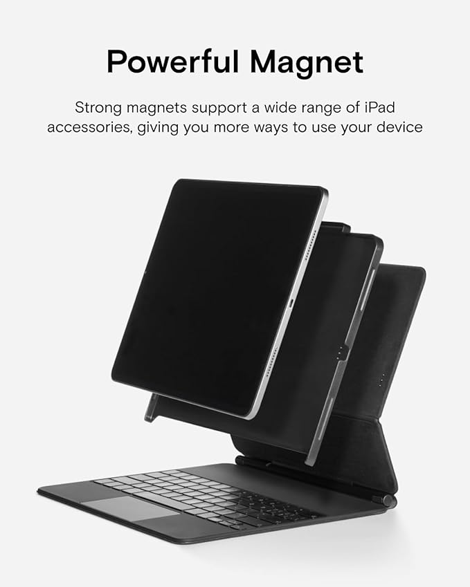 MOFT Snap Tablet Case for iPad Air 13 M3 2025/M2 2024 iPad Pro 12.9(3rd-6th Gen.) with Pencil Holder Magic Keyboard Compatible Slim Lightweight Magnetic Case Connect to Versatile Snap Stands