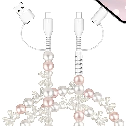 Pink Bow Beaded