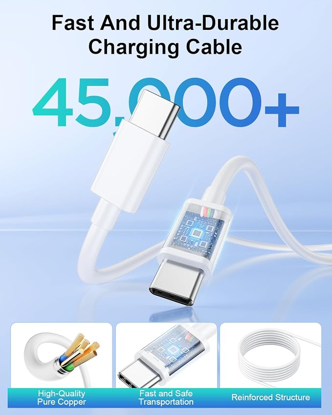 3Pack-25W 6FT C-C White