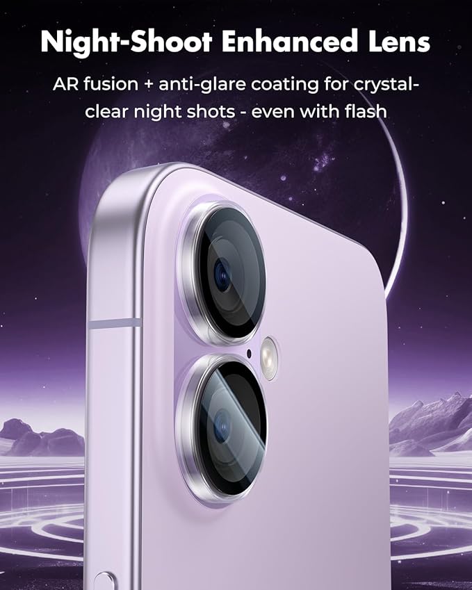 UNBREAKcable iPhone 17 Screen Protector 3-Pack with Camera Protection | 9H Hardness | HD Clarity | Anti-Fingerprint | Case Friendly | 6.3 Inch | 3 Tempered Glass + 3 Camera Lens Protectors
