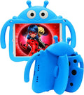 Ladybug Case for New iPad 10.2 2021/2020/2019 - iPad 9th/8th/7th Generation Case for Kids Cute Cartoon Shockproof Handle Stand Cover - Blue