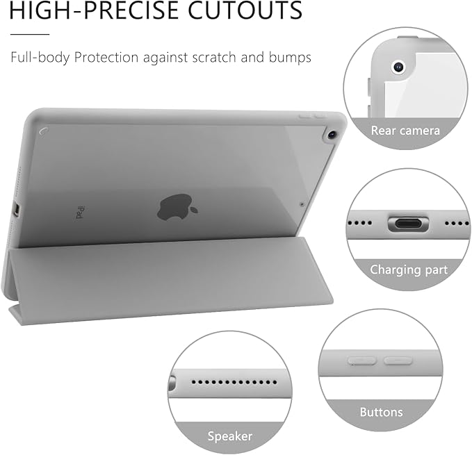 Cute Dog Case for iPad Pro 13-inch (M4) 2024 Clear Acrylic Hard Back Hybrid Casewith Pencil Holder Trifold Stand Tablet Cover (Model Number:A2925/A2926/A3007) for Women