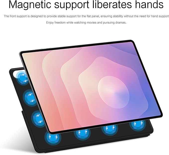 for Samsung Galaxy Tab S11 Case 11 inch Magnetic Attachment | Auto Wake/Sleep | Multi-Viewing Angles | Slim Light Shell Cover | Compatible with Samsung Galaxy Tab S11 | Black