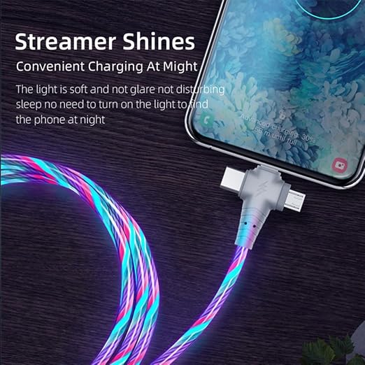3IN1 Multi Ports LED Colorful