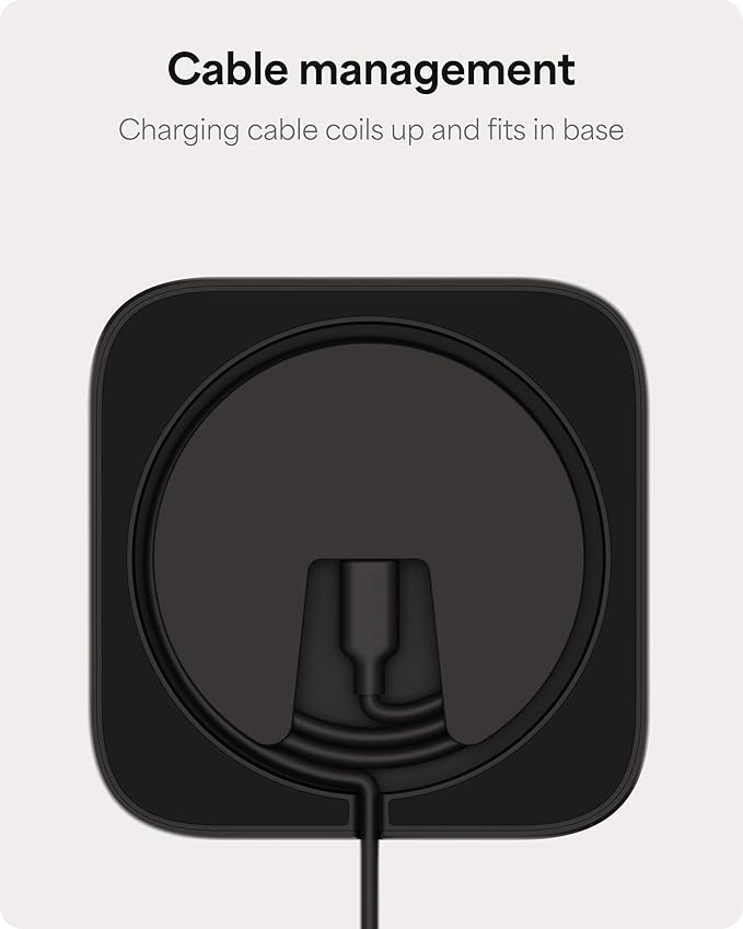 Mophie 3-in-1 Wireless Charging Stand - Qi2-Certified MagSafe Charger for iPhone Apple Watch &amp AirPods – Fast Charging Station with Adjustable Phone Stand &amp Cable Management – Up to 15W Powe