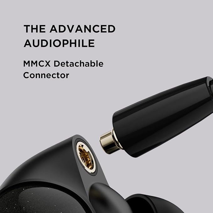 1MORE Penta Driver in-Ear Monitor Earphones Hi-Res Certified Hybrid Multi-Driver HiFi Wired IEM Headphones Detachable MMCX Connector MEMS Mic and 3-in-1 Control for Smartphones/PC/Tablet