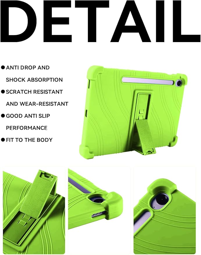 Case for Samsung Galaxy Tab S10 FE Plus/S10 FE+5G 13.1-Inch - Protective Cover with S Pen Holder &amp Multi-Angle Viewing Stand (Green)