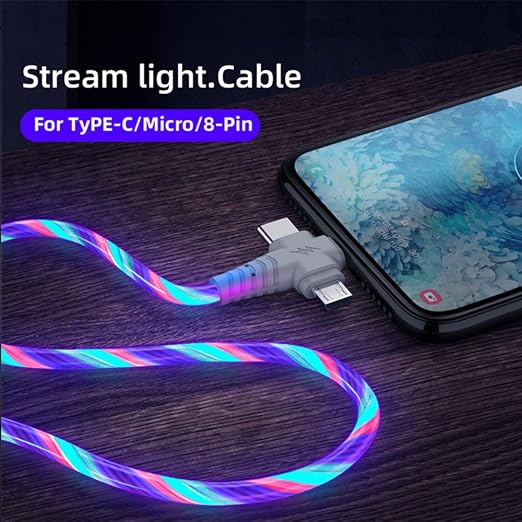 3IN1 Multi Ports LED Colorful